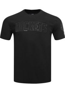 Pro Standard Houston Rockets Black Triple Black Short Sleeve Fashion T Shirt