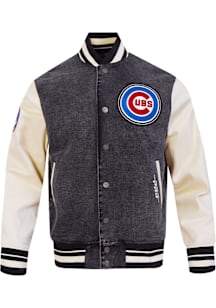 Pro Standard Chicago Cubs Mens Blue Rebel Athletics Medium Weight Jacket
