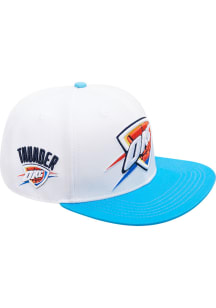 Pro Standard Oklahoma City Thunder White Club Logo Mens Snapback Hat