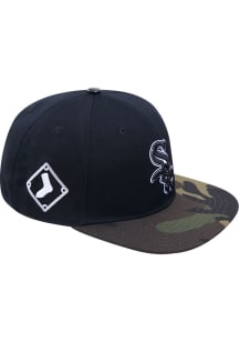 Pro Standard Chicago White Sox Black Camo Visor Mens Snapback Hat