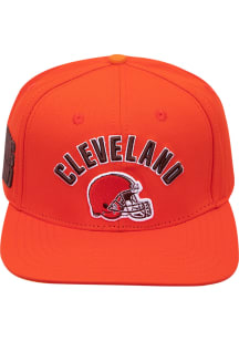 Pro Standard Cleveland Browns Orange Stacked Logo Mens Snapback Hat