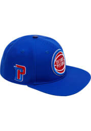 Detroit Pistons Blue Club Logo Mens Snapback Hat