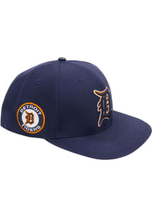 Pro Standard Detroit Tigers Navy Blue Club Logo Mens Snapback Hat