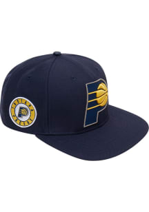 Pro Standard Indiana Pacers Navy Blue Club Logo Mens Snapback Hat