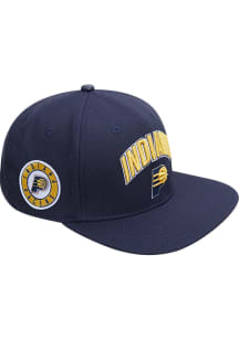 Pro Standard Indiana Pacers Navy Blue Club Logo Mens Snapback Hat