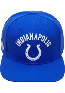 Pro Standard Indianapolis Colts Blue Stacked Logo Mens Snapback Hat