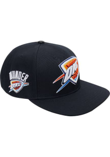 Pro Standard Oklahoma City Thunder Black Club Logo Mens Snapback Hat