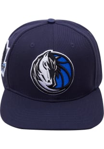 Pro Standard Dallas Mavericks Navy Blue Logo Mens Snapback Hat