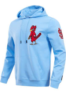 Pro Standard St Louis Cardinals Mens Light Blue Classic Chenille Fashion Hood