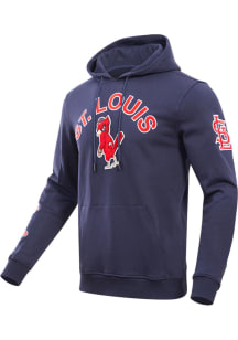 Pro Standard St Louis Cardinals Mens Navy Blue Classic Bristle Fashion Hood