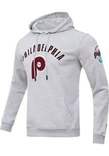 Pro Standard Philadelphia Phillies Mens Grey Bristle Fashion Hood