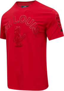 Pro Standard St Louis Cardinals Red Triple Red Short Sleeve Fashion T Shirt