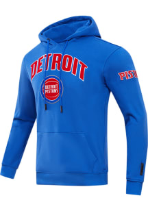 Pro Standard Detroit Pistons Mens Blue Classic Bristle Fashion Hood