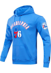Pro Standard Philadelphia 76ers Mens Blue Classic Bristle Fashion Hood