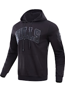 Pro Standard Chicago Bulls Mens Black Triple Black Fashion Hood