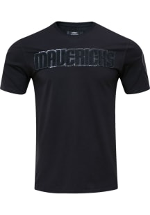 Pro Standard Dallas Mavericks Black Triple Black Short Sleeve Fashion T Shirt