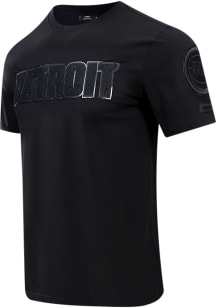 Pro Standard Detroit Pistons Black Triple Black Short Sleeve Fashion T Shirt