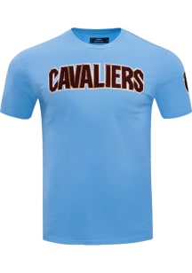 Pro Standard Cleveland Cavaliers Light Blue Classic Chenille Short Sleeve Fashion T Shirt