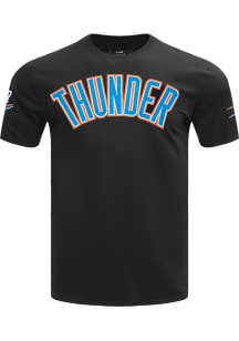 Pro Standard Oklahoma City Thunder Black Classic Chenille Short Sleeve Fashion T Shirt