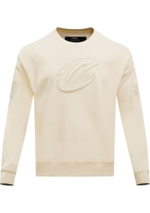 Pro Standard Cleveland Cavaliers Mens White Neutral Long Sleeve Fashion Sweatshirt