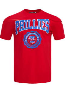 Pro Standard Philadelphia Phillies Red Crest Emblem Short Sleeve Fashion T Shirt