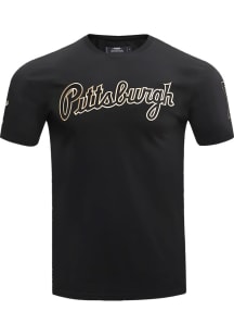 Pro Standard Pittsburgh Pirates Black Black and Gold Short Sleeve Fashion T Shirt
