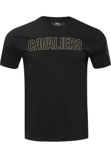 Pro Standard Cleveland Cavaliers Black Black and Gold Short Sleeve Fashion T Shirt