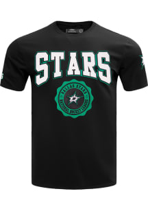 Pro Standard Dallas Stars Black Team Crest Short Sleeve Fashion T Shirt