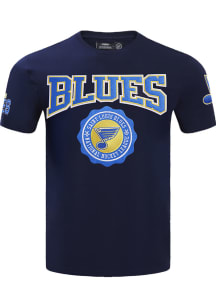 Pro Standard St Louis Blues Blue Team Crest Short Sleeve Fashion T Shirt