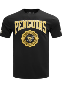 Pro Standard Pittsburgh Penguins Black Team Crest Short Sleeve Fashion T Shirt