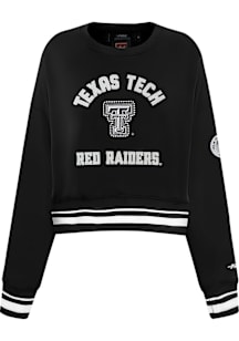 Pro Standard Texas Tech Red Raiders Womens Black Pearl Crew Sweatshirt