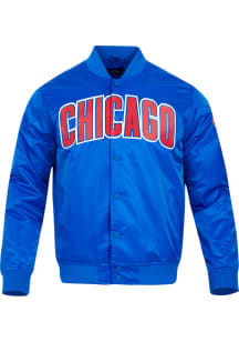 Pro Standard Chicago Cubs Mens Blue Classic Medium Weight Jacket