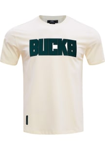 Pro Standard Milwaukee Bucks White Triple Tonal Short Sleeve Fashion T Shirt