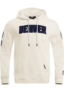 Pro Standard Denver Nuggets Mens White Triple Tonal Fashion Hood