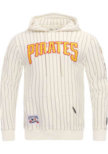 Pro Standard Pittsburgh Pirates Mens White Pinstripe Retro Classic Fashion Hood