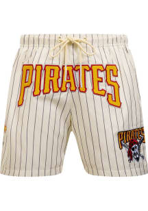 Pro Standard Pittsburgh Pirates Mens White Pinstripe Retro Classic 2.0 Shorts