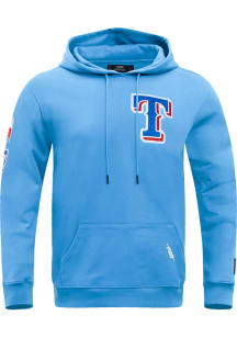 Pro Standard Texas Rangers Mens Light Blue Classic Chenille Fashion Hood