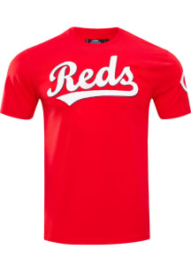Pro Standard Cincinnati Reds Red Classic Chenille Short Sleeve Fashion T Shirt