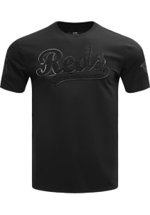 Pro Standard Cincinnati Reds Black Triple Short Sleeve Fashion T Shirt