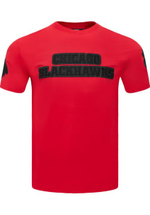 Pro Standard Chicago Blackhawks Red Triple Tonal Short Sleeve Fashion T Shirt