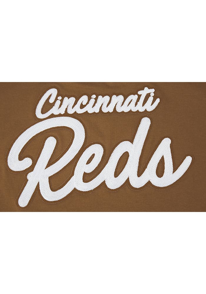 Pro Standard Cincinnati Reds Womens Brown Paint Short Sleeve T-Shirt