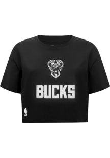 Pro Standard Milwaukee Bucks Womens Black Pearl Short Sleeve T-Shirt