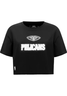 Pro Standard New Orleans Pelicans Womens Black Pearl Short Sleeve T-Shirt