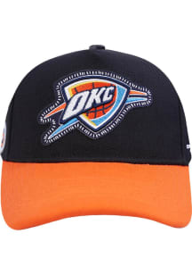 Pro Standard Oklahoma City Thunder DIY Pick Stitch Leather Front Adjustable Hat - Black