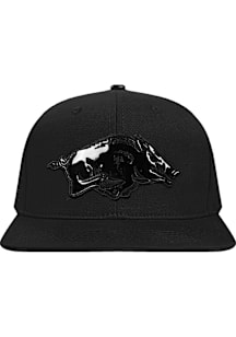 Pro Standard Arkansas Razorbacks Black Triple Black Mens Snapback Hat
