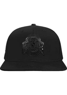 Pro Standard Ohio State Buckeyes Black Triple Black Mens Snapback Hat