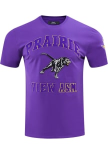 Pro Standard Prairie View A&amp;M Panthers Purple Classic Stacked Logo Short Sleeve T Shirt