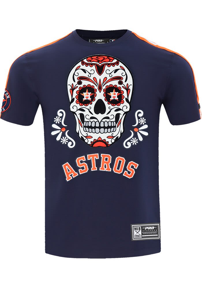 Pro Standard Houston Astros NAVY Sugar Skull Short Sleeve Fashion