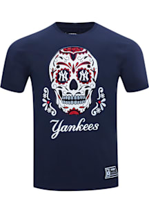 Pro Standard New York Yankees Navy Blue Sugar Skull Short Sleeve Fashion T Shirt