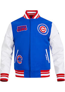 Pro Standard Chicago Cubs Mens Blue Cooperstown Logo Pro Game Day Light Weight Jacket